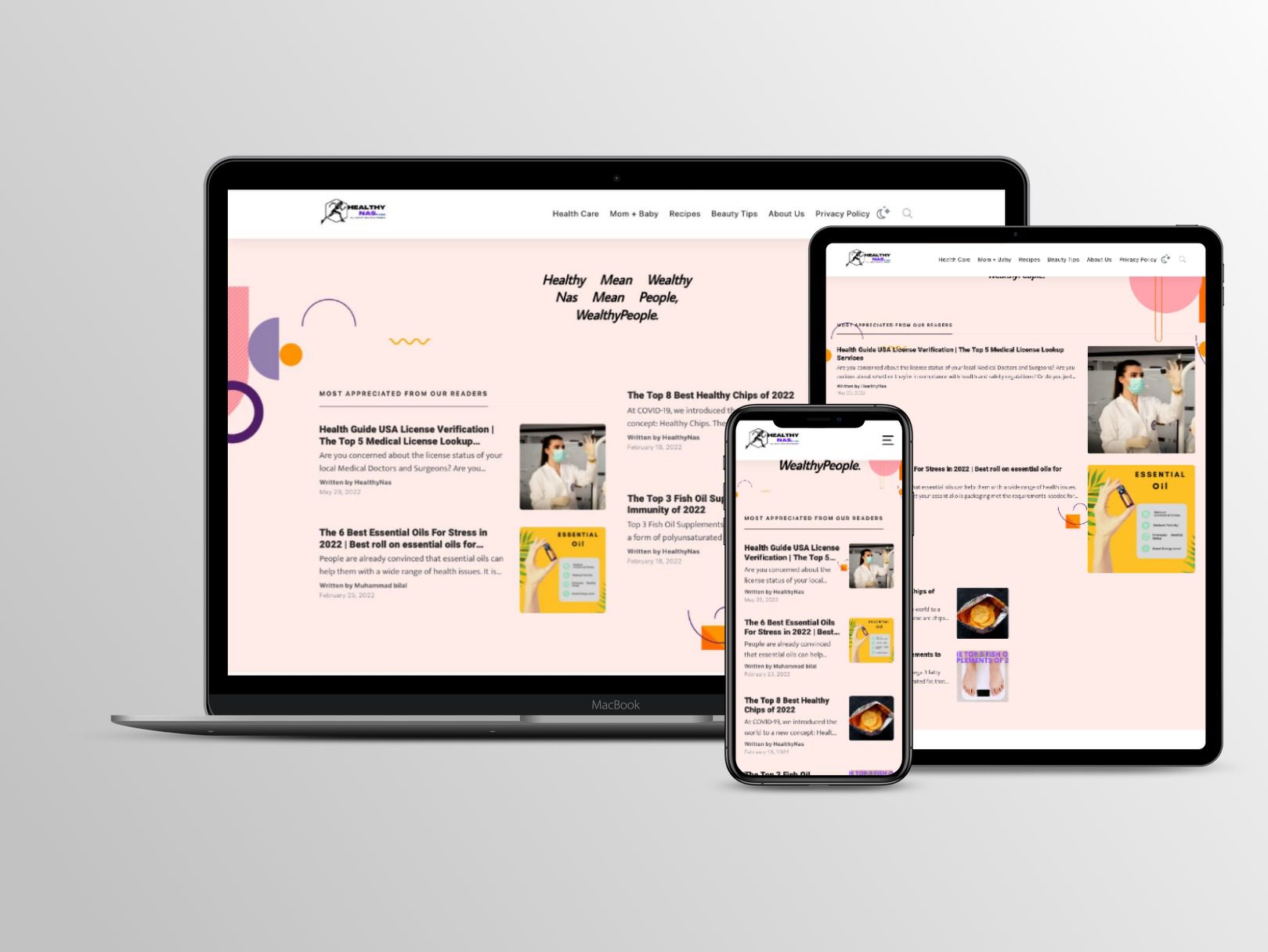 HealthyNas | Beautiful Elementor WordPress Website